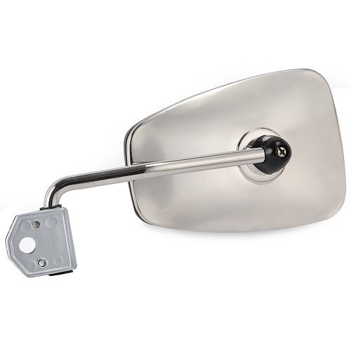 Left wing mirror for 2cvs from 1967 onwards - STAINLESS STEEL - CV21092