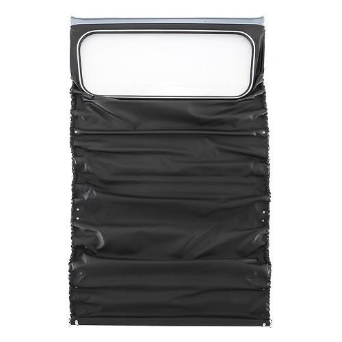  Antraciet softtop met externe bevestiging voor 2CV Sedan (09/1957-07/1990) - stof met kleine korrel - CV22100 