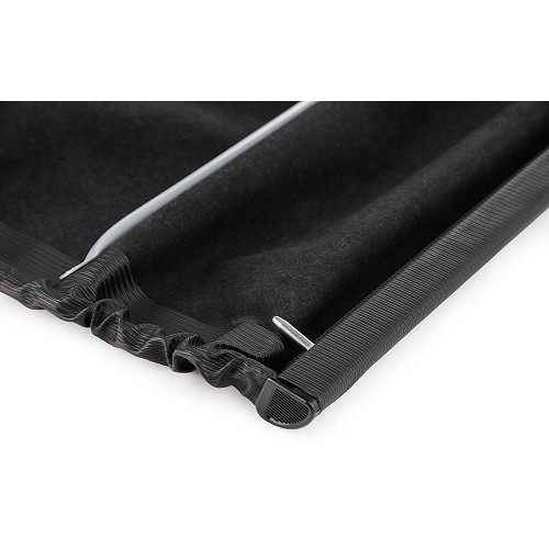 Charcoal grey convertible top for 2cv saloons (09/1957-07/1990) - reinforced canvas - CV22200