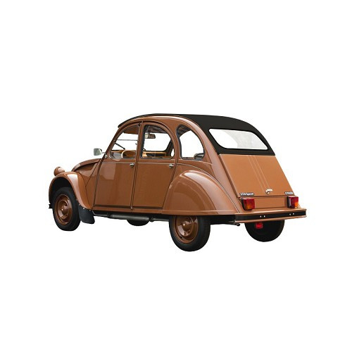 Capote antracite con fissaggio interno per 2CV Berlina (09/1957-07/1990) - tessuto rinforzato - CV22200