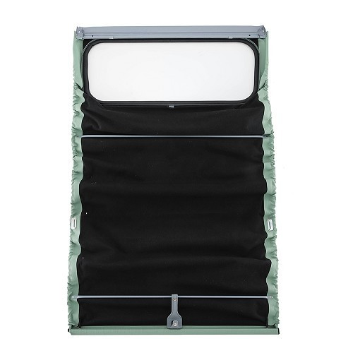 Jade green convertible top with internal fittings for 2cv saloons 57 -> - reinforced canvas - CV22214