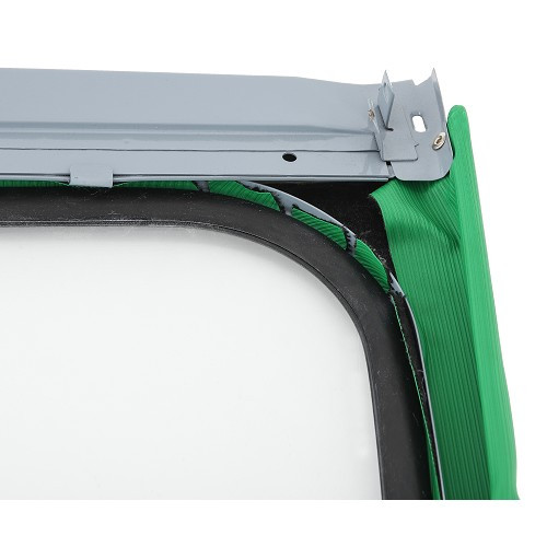  Green hood with inside fixation for 2CV Sedan 57 -> - reinforced canvas - CV22216-6 