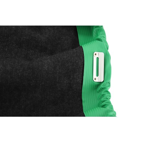 Capote vert tuilerie à fixation intérieure pour 2CV Berline 57 -> - toile renforcée - CV22216