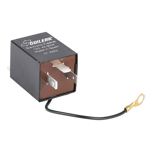  Vierkant knipperlicht 12v 3 pinnen voor 2cv - CV30208 