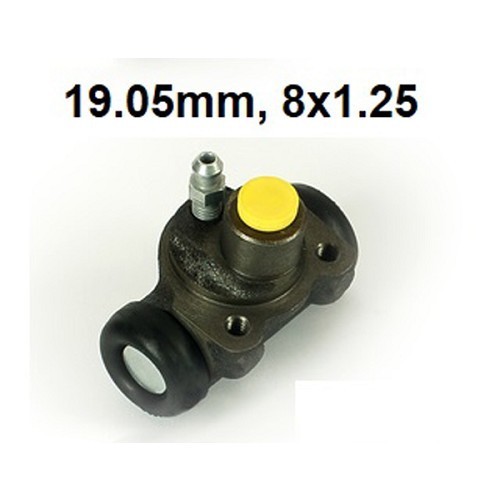 Rear wheel cylinder with 8mm spanner fitting for AK350-400 van -DOT4- after 1969 - 19mm - M8x1.25mm - CV40026