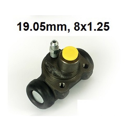 Achterwiel cilinder met sleutel van 8 voor AK350-400 bestelwagen -DOT4- (07/1969-03/1978) - 19mm - M8x1.25mm - CV40026