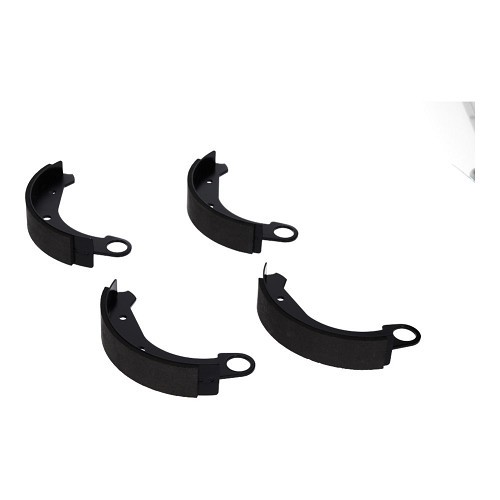 Rear brake shoes for 2cv cars and derivatives - 180mm - High quality - CV40258