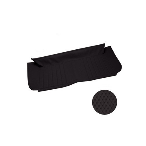 Rear seat back for 2cvs - black perforated leatherette