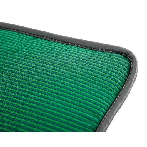 Funda de asiento trasero Bayadères para 2cv (02/1970-07/1990) - diamante verde - CV50216