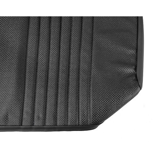 Front and rear seat covers in black perforated leatherette - CV50422