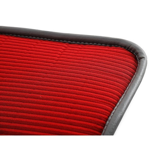 Copri sedile posteriore bayadères per 2cv AZAM (03/1963-09/1967) - diamante rosso - CV51214