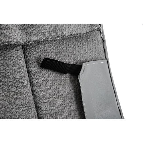 Cubierta del asiento trasero bayadères para 2cv AZAM (03/1963-09/1967) - diamante verde - CV51216