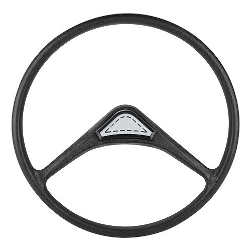  Quillery style steering wheel for 2CV (03/1963-04/1977) - black - CV60079 