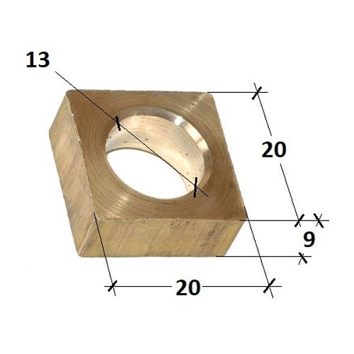 Guia esférica de cremalheira e pinhão para 2CV (02/1970-07/1990) - CV60120