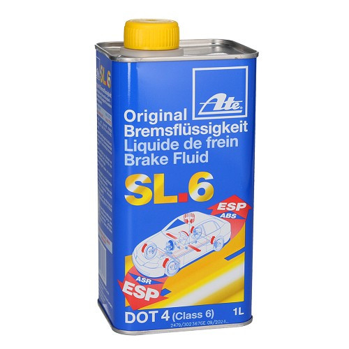  Liquide de frein ATE SL.6 DOT 4 pour 2CV et dérivés- 1 L - CV70410 