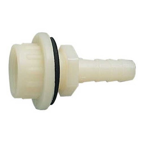  Empalme de fijación derecho roscado 3/8'' / tetina 10 mm - CW10118 