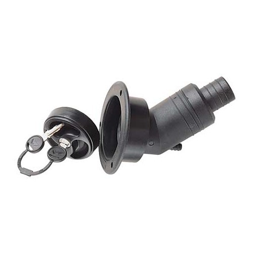  BLACK long cup + plug + ZADI keys - campers and caravans. - CW10135 