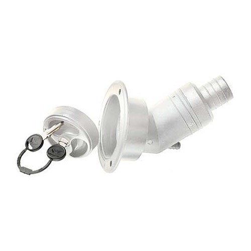  WHITE long cup + plug + ZADI keys - campers and caravans. - CW10137 