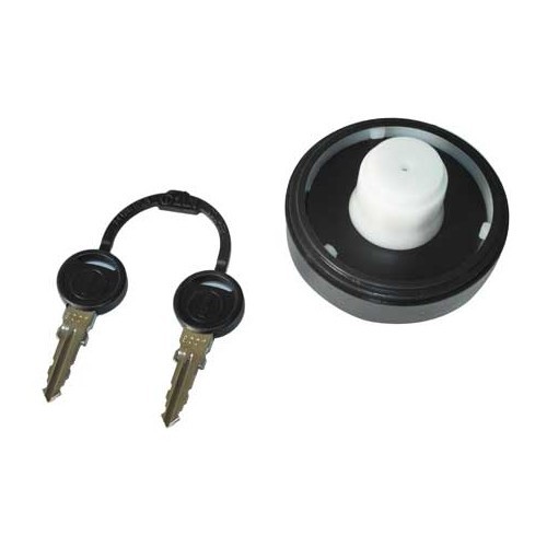 Cap WITH BLACK barrel for WATER OR FUEL tanks - motorhomes and caravans. - CW10138