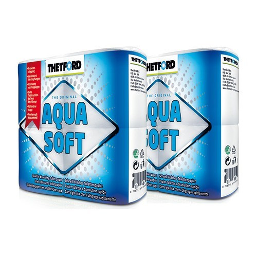  Kit de 2 x 4 rouleaux AQUA SOFT THETFORD - CW10313 