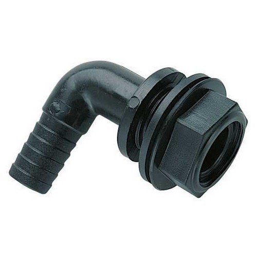  Encaixe de rosca 1/2' - 12 mm em ângulo preto - CW10480 