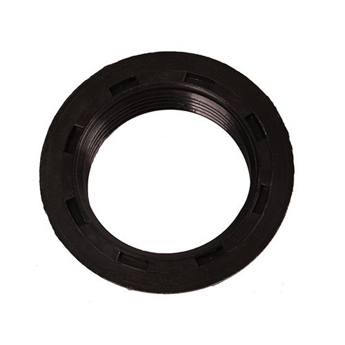 Zwarte gebogen koppeling, te schroeven, schroefdraad 1'1/2 - 40 mm - CW10484