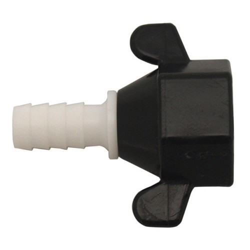 Straight 10mm hose connector on Shurflo pump - CW10705