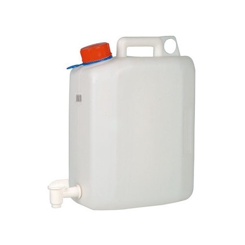 Bidon en plastique nature 20 litres UN empilable avec robinet de vidange GL  51 Aero Flow