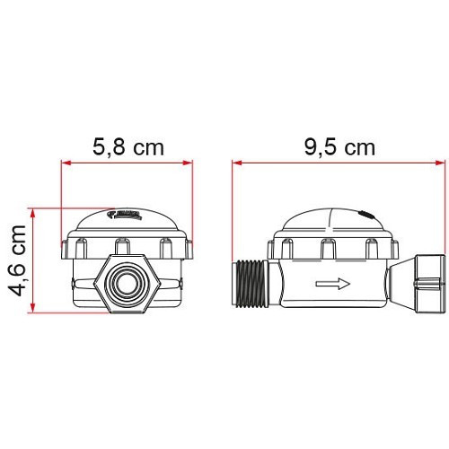 AQUA F 13l min 12V FIAMMA membraanpomp - campers en caravans. - CW10783