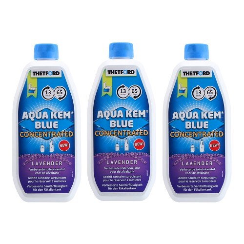  AQUA KEM Blue Konzentrat 0.78l THETFORD - Lavendel 3er-Set Additive - CW11513 