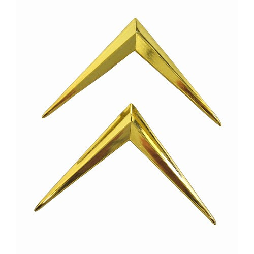 Gold chevrons on rear trunk for Citroën DS (1956/1975)