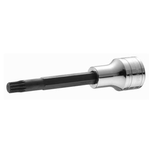 Long- and extra-long-bit XZN 1/2screwdriver socket with multiple teeth, size M8 mm FACOM