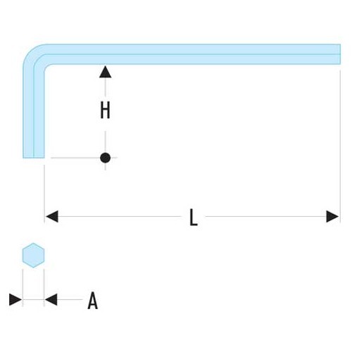 Lange metrische moersleutels Maat 4,5mm FACOM - FA29281