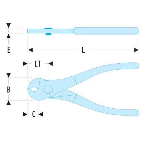 FACOM tagliacavi manuale rame alluminio - FA34078