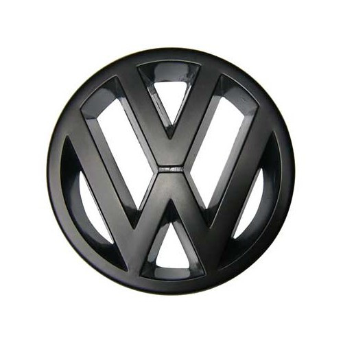 Logo VW 95mm noir de calandre pour VW Golf 1 Cabriolet Caddy Golf 2 ou 3 Jetta 2 et Corrado (1987-) 