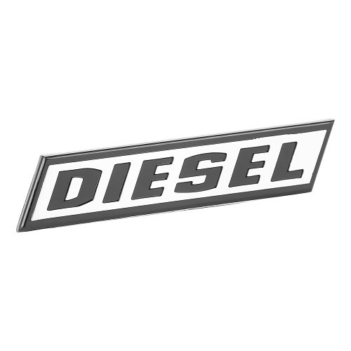  Sigle DIESEL de calandre 3 parties 2 phares pour VW Golf 1 Berline et Caddy Diesel (08/1976-07/1992) - GA01746 