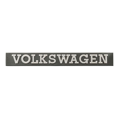  Emblema posteriore VOLKSWAGEN cromato su bagagliaio nero per VW Polo 1 86C (04/1975-09/1981) - GA01757 