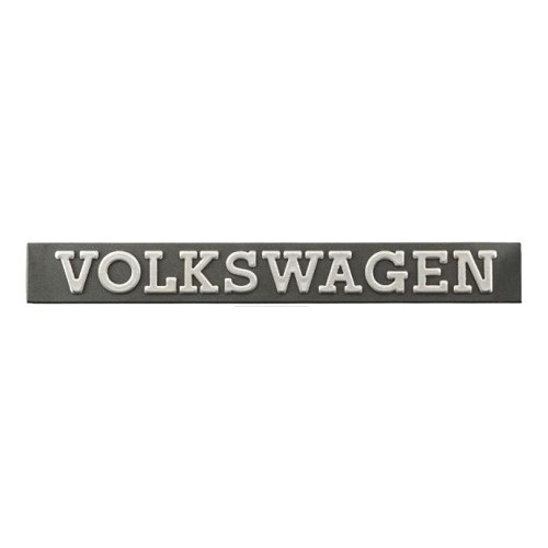 Emblema traseiro cromado VOLKSWAGEN sobre fundo preto para VW Passat B1 (1974-1980) - GA01761