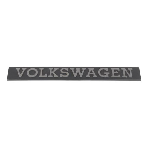  Chromed VOLKSWAGEN tailgate emblem on black background for VW Scirocco 1 (04/1974-03/1981) - GA01763-2 