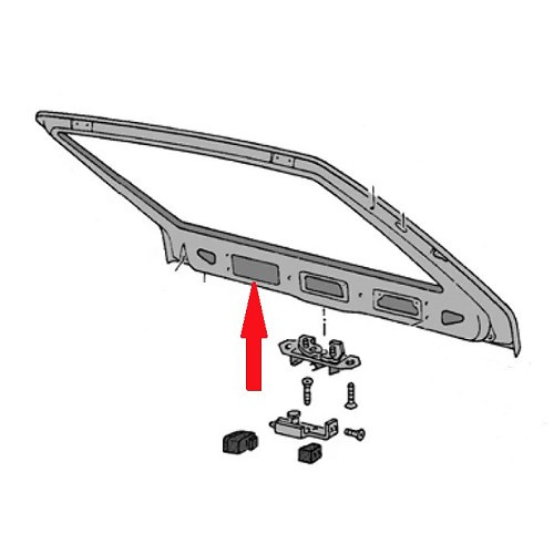 Adhesivo de seguridad VW Golf 1 y Scirocco (1974-1993) - GA01844