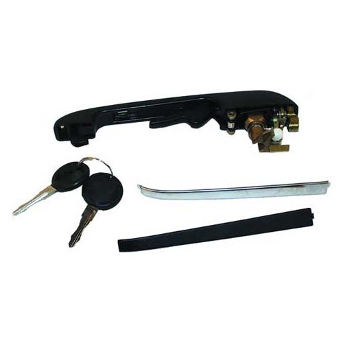 Outside door handle, left front for Golf 1 & 2 08/80->