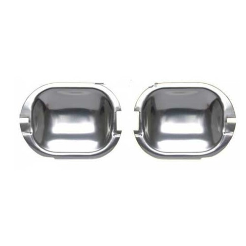  Aluminium shells for Golf 2 exterior door handles - 2 pieces - GA13285 