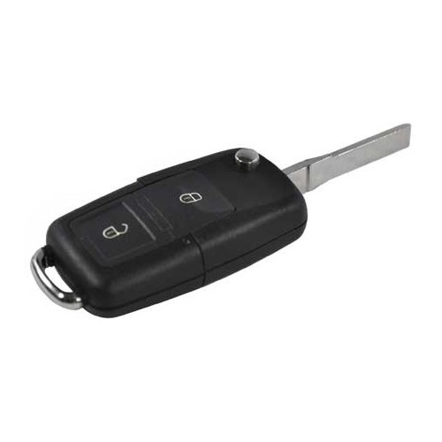Schlüsselmatrix und Fernbedienungsschale für Volkswagen Golf 4, Passat, Bora mit 2 Knöpfen - GA13320