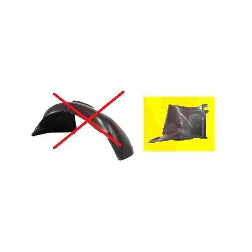 Mudguard on right front bumper for Volkswagen Golf 5 (10/2003-12/2013)