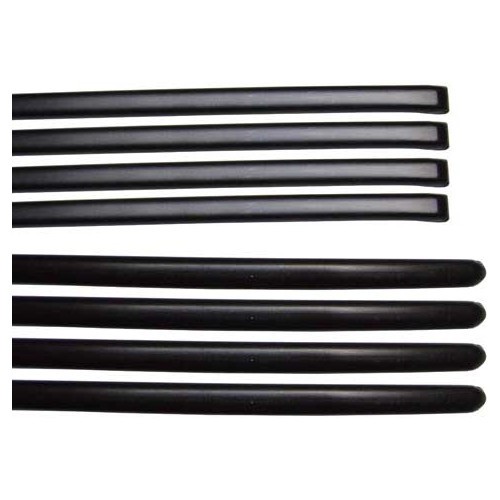 Black bodyside mouldings for Golf 1 4-door version - 8 pieces