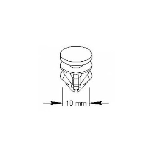  Clip per listello della portiera per Golf 2 a partire dall'08/89 - GA14720-2 