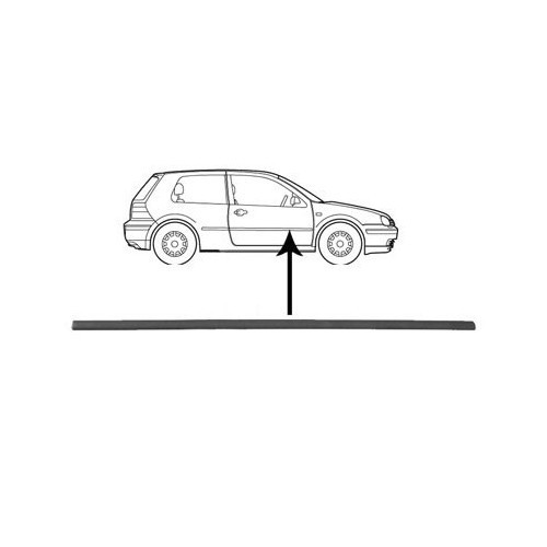  Rechter deurgreep voor Golf 4 3-deurs sedan - GA14795 