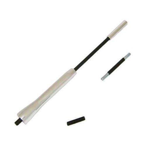  Attacco antenna del tetto 16v look in alluminio 165 mm - GA15304 