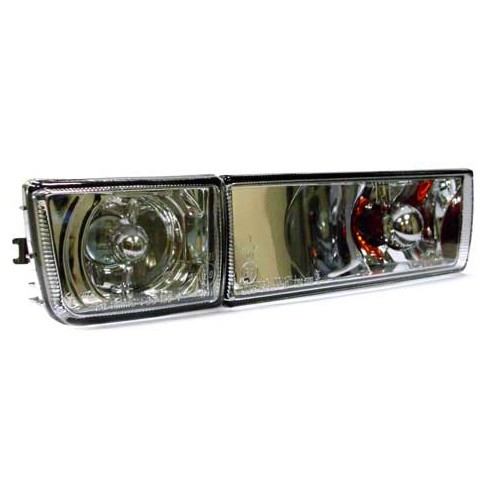 Chrome Front Mirror with Fog Lights for Golf 3 - 2 pieces - GA17009