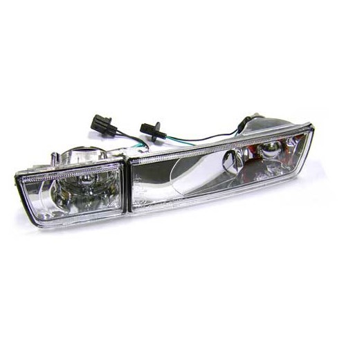 Chrome Front Mirror with Fog Lights for Golf 3 - 2 pieces - GA17009